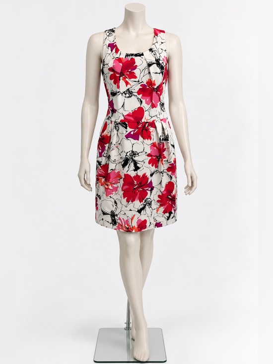 Perceptions New York Dresses & Skirts - PERCEPTIONS NY Red Floral Sleeveless Dress size 12